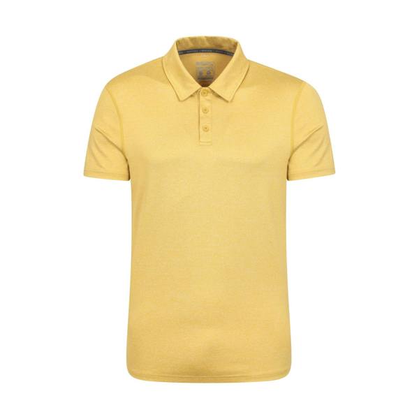 Mountain Warehouse Mens Agra Stripe Polo Shirt - Yellow - 