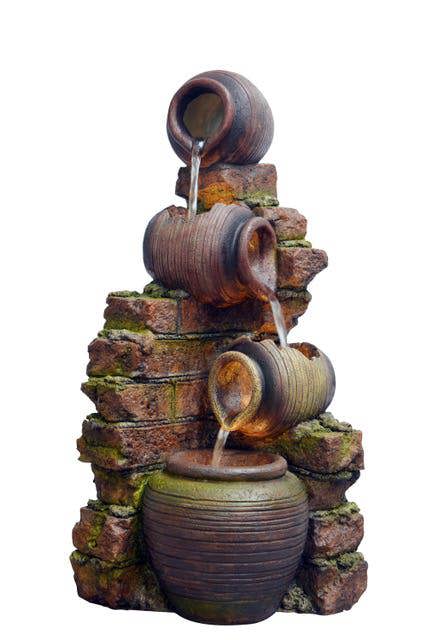 Tranquillity Water Features Compact Moroccan Pots Traditional Water Feature