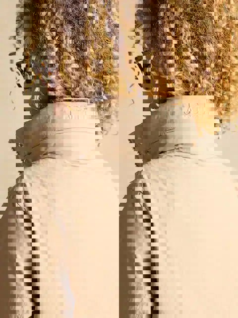 Joules HENSLEY Womens Longline Coat Tan Brown