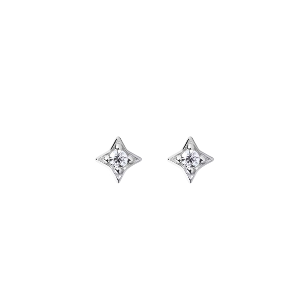 BLOOMTINE Illuminess™ Mini Sterling Silver Star Studs