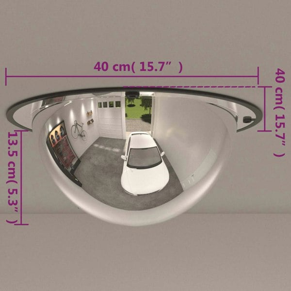 Berkfield Full Domed Traffic Mirror �_�”�_40 cm Acrylic