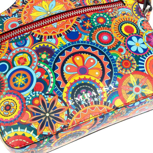 Embassy London Snapshot - Signature Print - Camera shaped cross-body bag in Signature Print pattern leather
