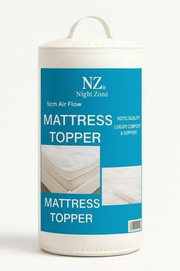 Night Zone Air Flow Mattress Topper 5cm – Hotel Quality Breathable Extra Comfort Topper