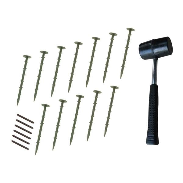 Flexible Lawn Edging 4.8m With Mallet - Green