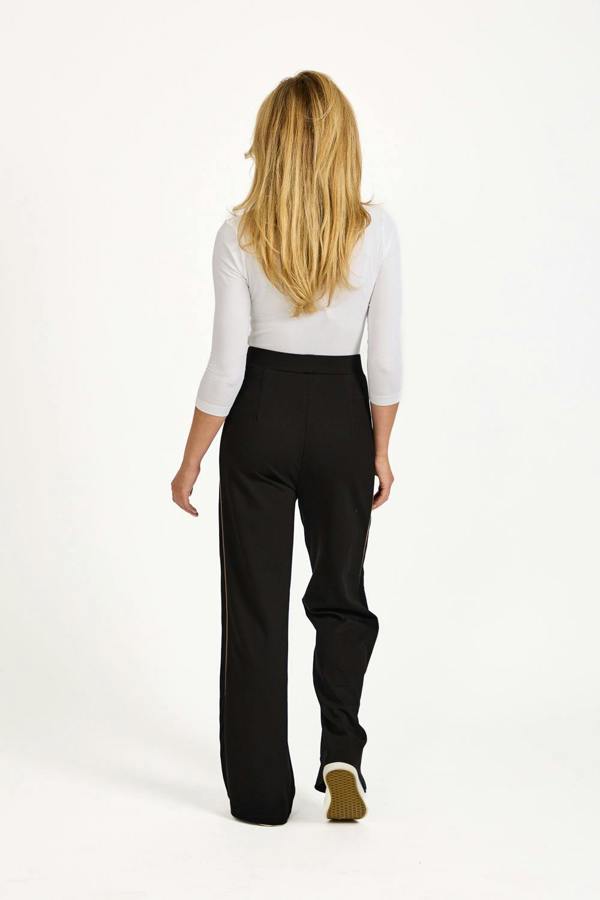 Mudflower Wide Leg Piped Seam Trousers