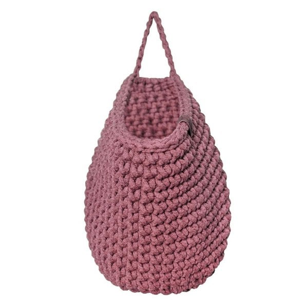 Zuri House Crochet hanging bags | OLD ROSE