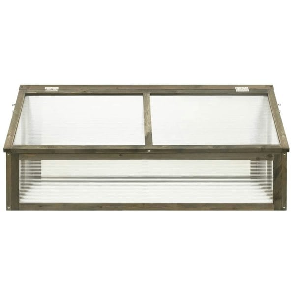 Berkfield Greenhouse Grey 114x80x50 cm Firwood