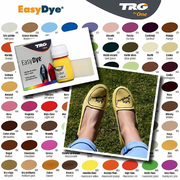 TRG Easy Dye Shoe Paint for Leather Colour Change and Covering Scuffs 25ml