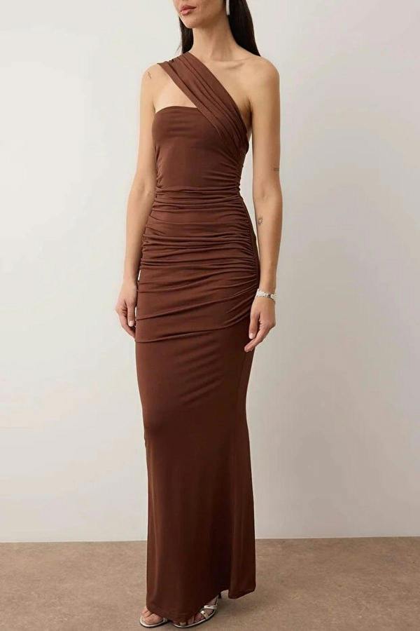 WOVCOR Knit Lined Maxi Evening Dress