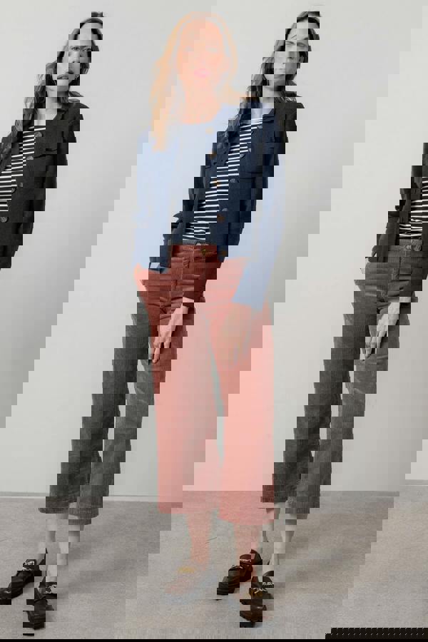 Lily & Me Chestnut Knitted Jacket Navy