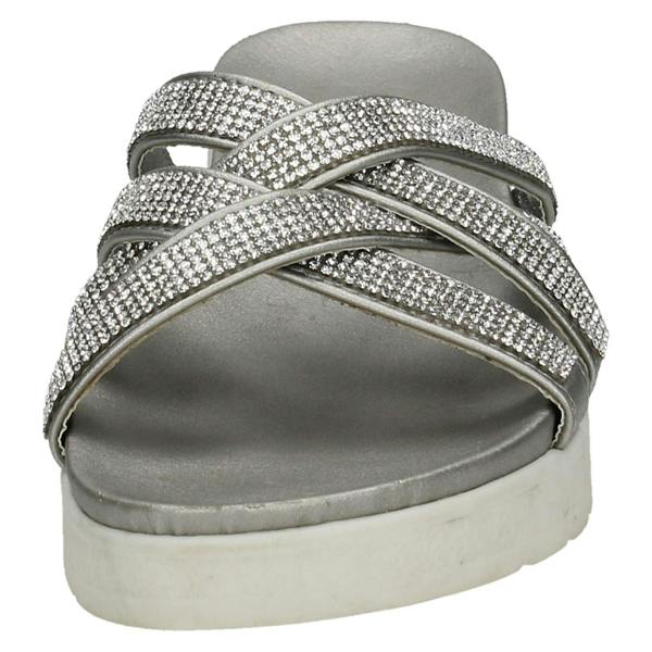 Savannah Ladies Savannah Flat Sole Cross Strap Mules