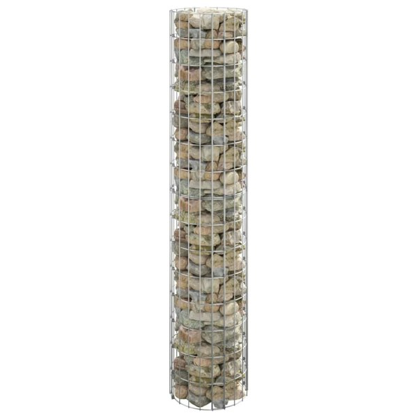 Berkfield Circular Gabion Pole Galvanised Steel �_�”�_30x150 cm