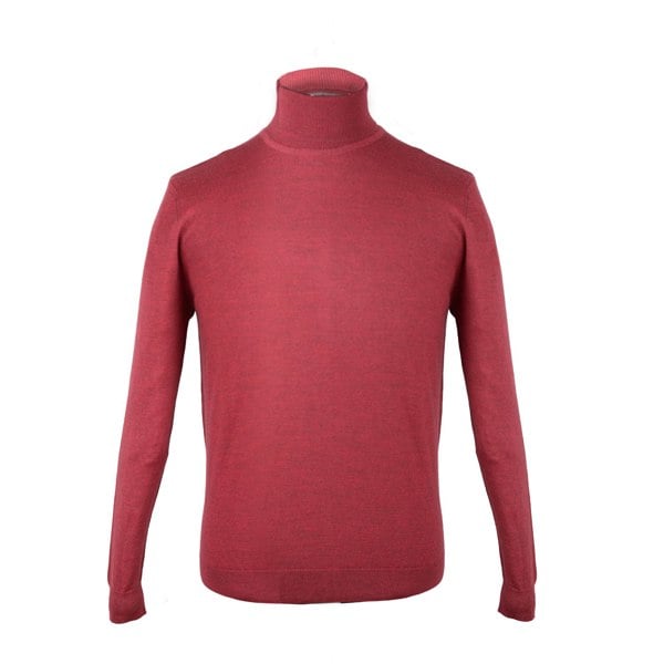 Harry Wool Roll Neck Jumper - Wine