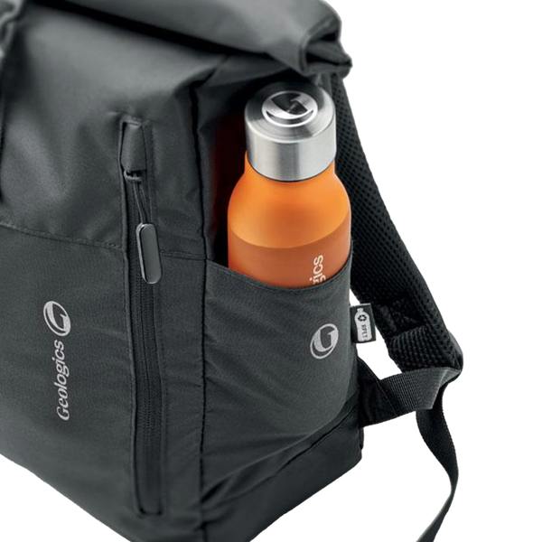 MidOcean Valley Roll Top RPET Backpack - Black - 