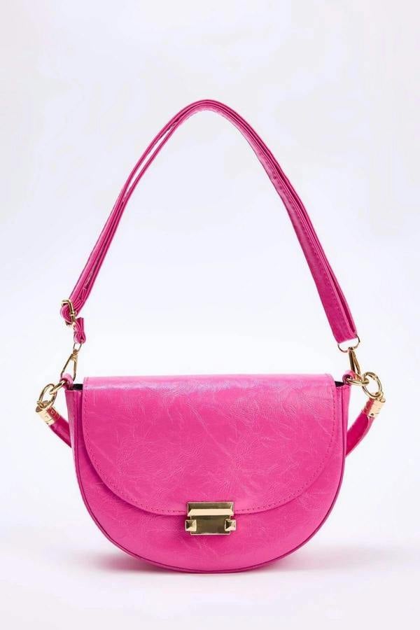 WOVCOR Women's Mini City Shoulder Bag with Metal Buckle Detail