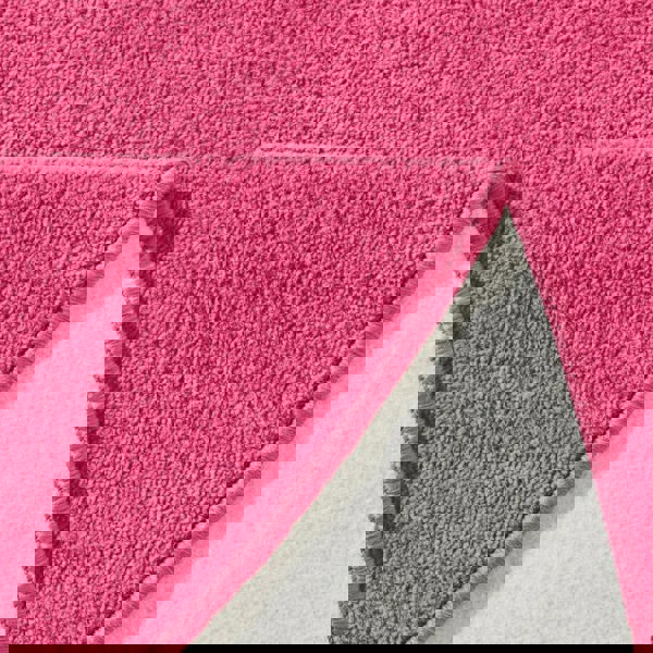 Modern Plain Pink Rug – Soft Short Pile