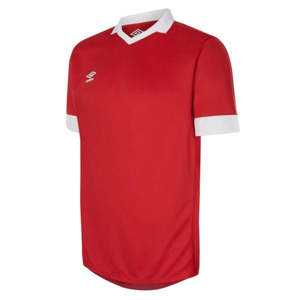 Umbro Mens Tempest Jersey - Vermillion/White