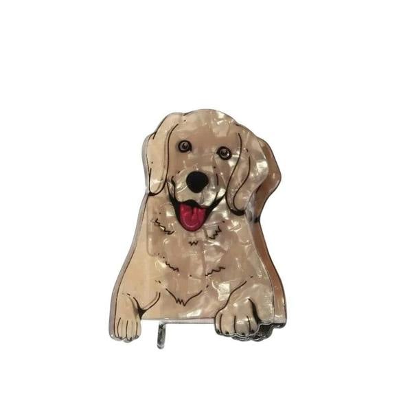 Gold Trip Labrador Claw Clip