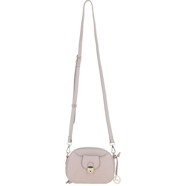 Real Leather Compact Crossbody Bag with Adjustable Strap: y-53