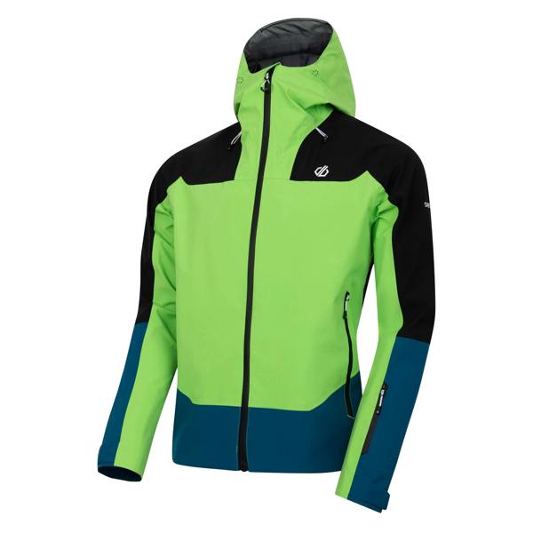 Dare 2B Mens Roving II Waterproof Jacket - Green Flash/Kingfisher Blue - 