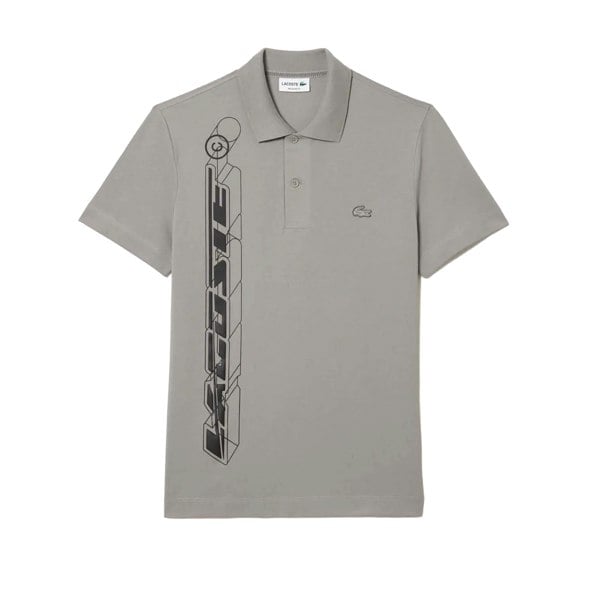 Lacoste Unisex Movement Signature 3D Polo Shirt - Grey