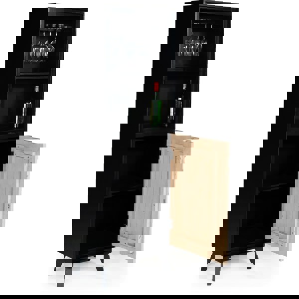 IH Design Dusk Mango Wood Drinks Cabinet/Bookcase