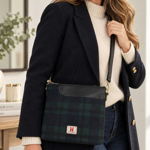 Strathurie Tweed Crossbody Bag with Adjustable Shoulder Strap