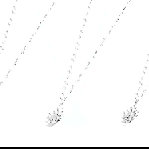 Spero London White Eye Evil Eye Sterling Silver Necklace