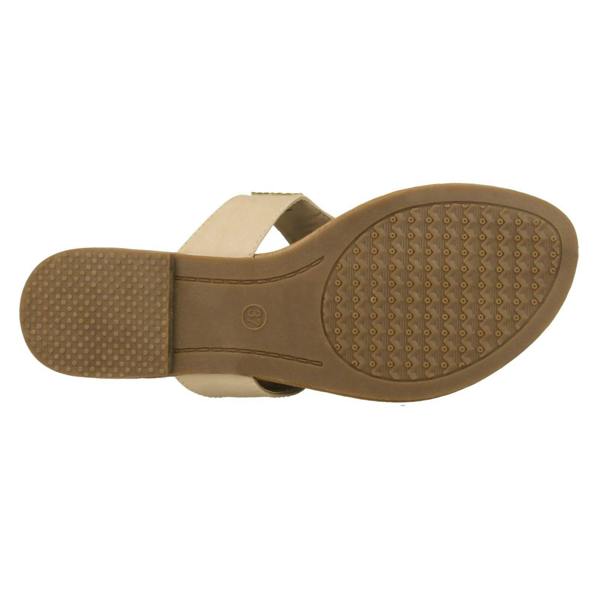 Savannah Ladies Savannah Flat Diamante Toe Post Sandals
