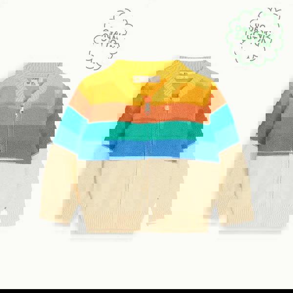 The Bonnie Mob Barnacle - Rainbow Stripe Cardigan