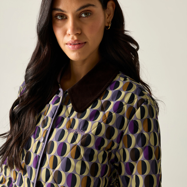 Regatta Womens/Ladies Orla Kiely Oval Quilted Jacket - Multicoloured
