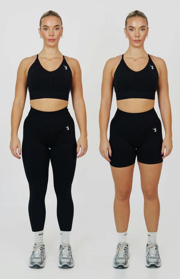 V3 Apparel Tempo 3-Piece Seamless Set - Black