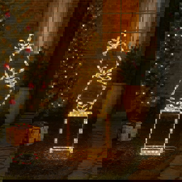 Xmas Haus 3 pcs Stacking Present 190 Warm White led