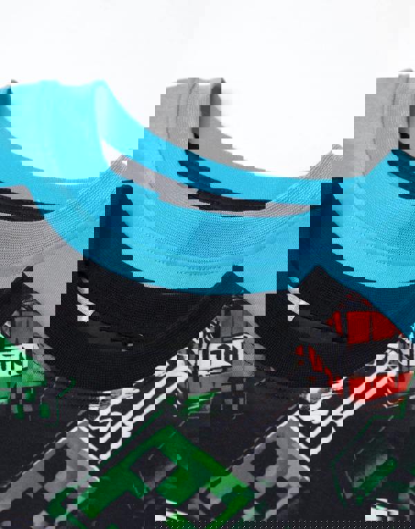 Minecraft Boys Multicoloured Creeper AOP Multi-Pack of 2 Short Sleeve Short Leg Pyjama Set