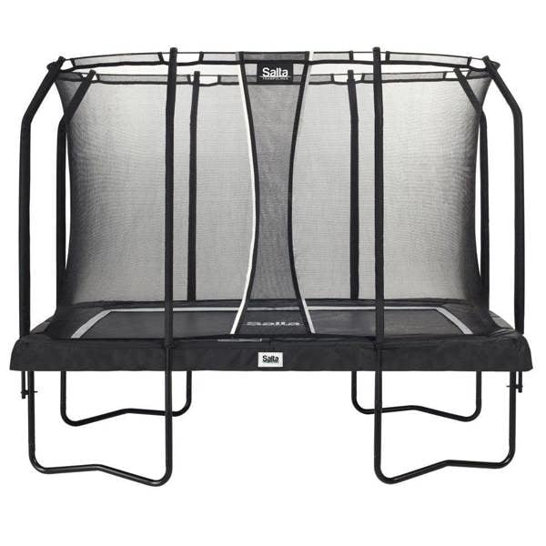 10ft x 7ft Salta Black Rectangular Premium Trampoline with Enclosure (5362)