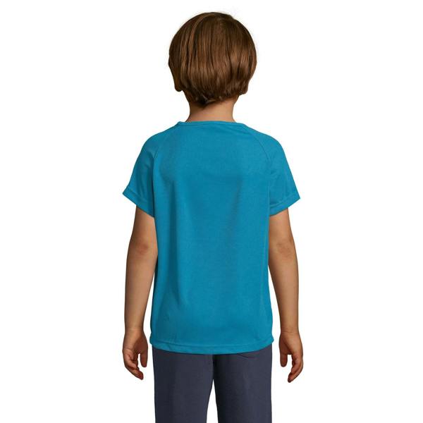 SOLS Childrens/Kids Sporty Unisex Short Sleeve T-Shirt - Aqua