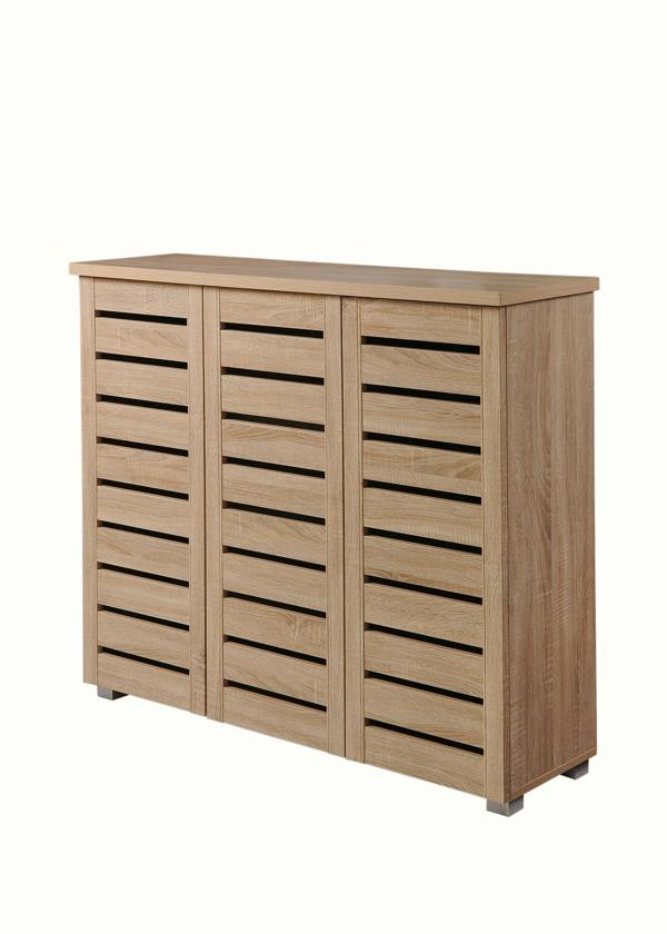 Timber Art Design 5 Tier Shoe Storage Cabinet 3 Door Cupboard Stand Rack Unit