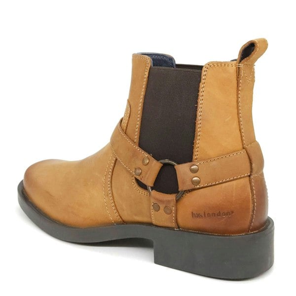 HX London Malden Western Ankle Biker Boots