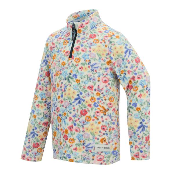 Regatta Childrens/Kids Cath Kidston Harmony Ditsy Quarter Zip Fleece Top - Cream - 