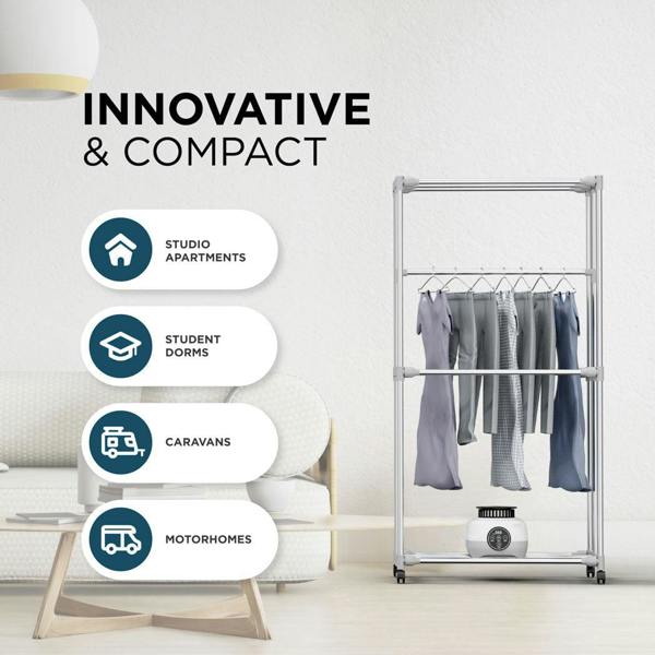 DMD Collective Hang'n'Dry+ Electric Clothes Dryer - With Remote Control & Pegs