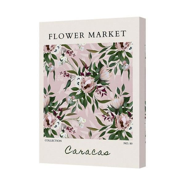 Benjamin Tate Design Flower Market Caracas Floral Canvas Wall Art Print