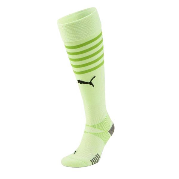 Puma Childrens/Kids Hooped Football Socks - Lime - 