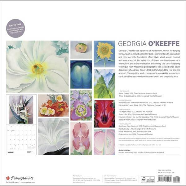 Georgia O'Keeffe Calendar 2027, Wall Calendars, Month To View, Art, Gift