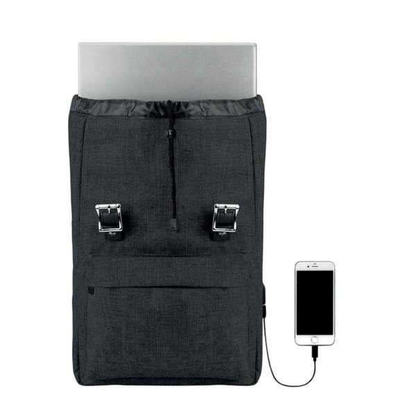 MidOcean Riga Polyester Backpack - Black - 