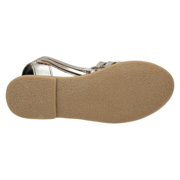 Leather Collection Ladies Leather Collection Flat Weaved Slingback Sandal