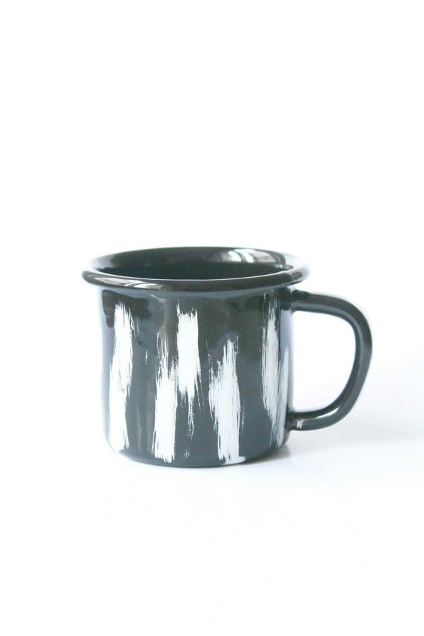 Rozi Stripe Collection Enamel Mug