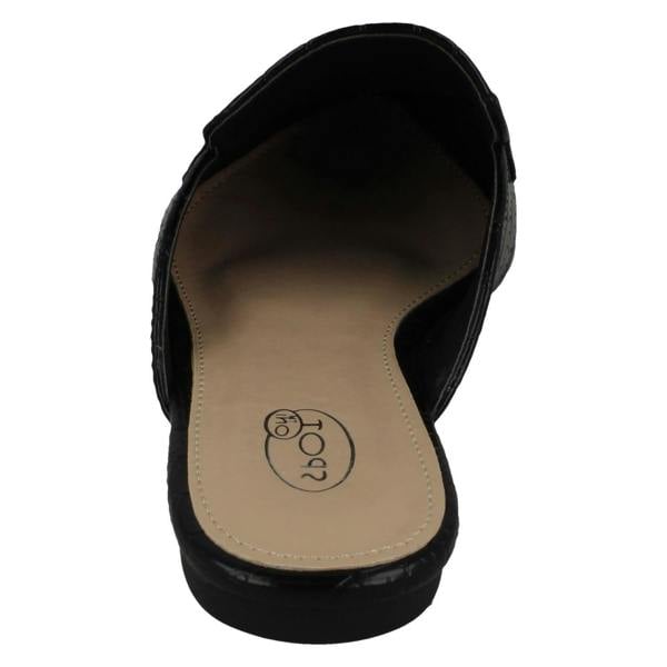 Spot On Ladies Spot On Closed Toe Mules F80455