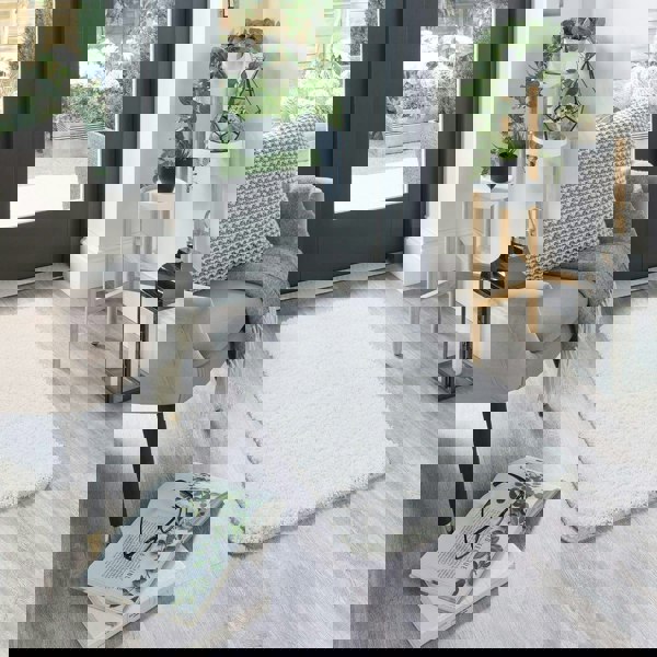 The Rugs Quality Tufted Washable Rug - Stylish Plain Design