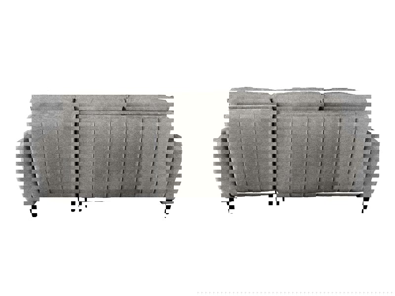 DS Living Sienna 3 Seater Left Hand Facing Storage Sofa Bed in Grey, Silver or Beige