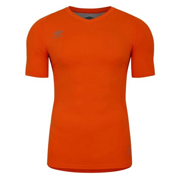 Umbro Unisex Adult Elite V Neck Base Layer Top - Shocking Orange